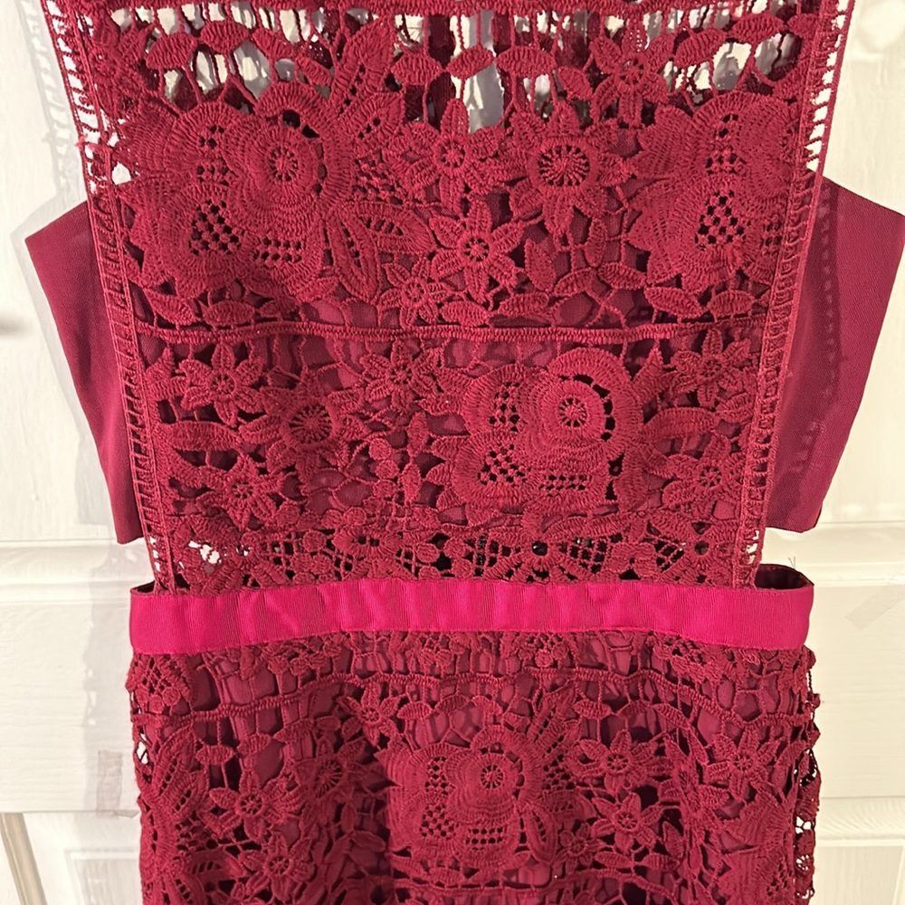 Romeo + Juliet Deep Burgundy Red Dress - image 3